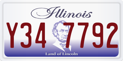 IL license plate Y347792