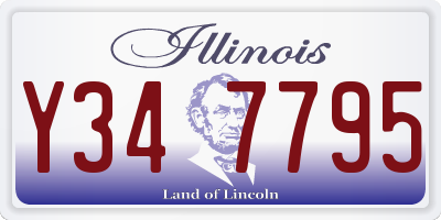 IL license plate Y347795