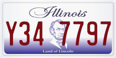 IL license plate Y347797