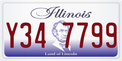 IL license plate Y347799