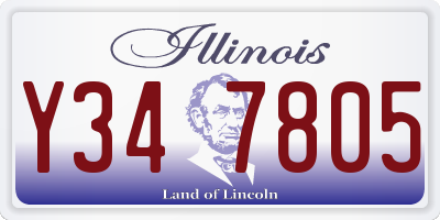 IL license plate Y347805