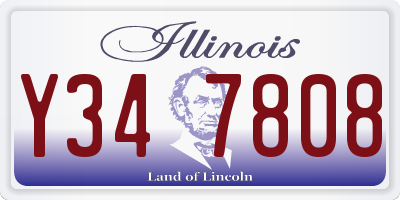 IL license plate Y347808
