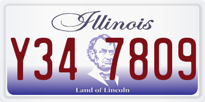 IL license plate Y347809