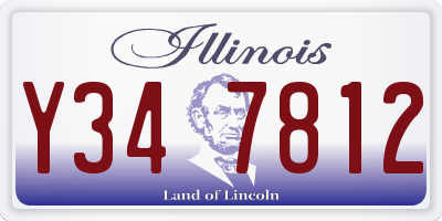 IL license plate Y347812