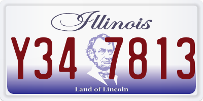 IL license plate Y347813