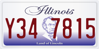 IL license plate Y347815
