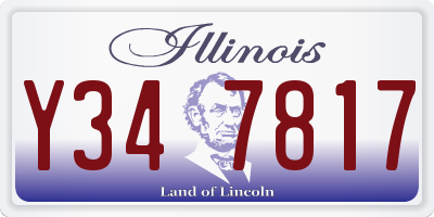 IL license plate Y347817