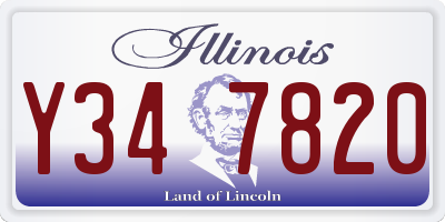 IL license plate Y347820