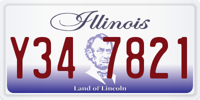 IL license plate Y347821