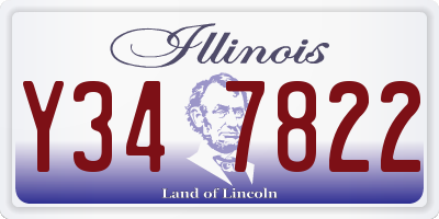 IL license plate Y347822