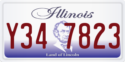 IL license plate Y347823