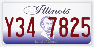 IL license plate Y347825