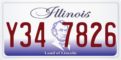 IL license plate Y347826