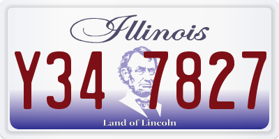IL license plate Y347827