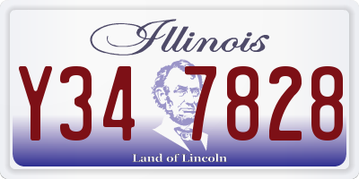IL license plate Y347828