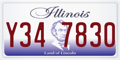 IL license plate Y347830