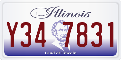 IL license plate Y347831