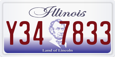 IL license plate Y347833