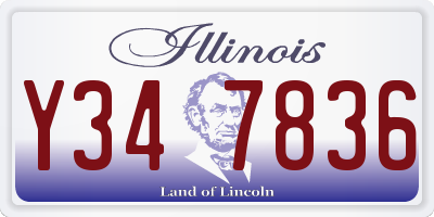 IL license plate Y347836