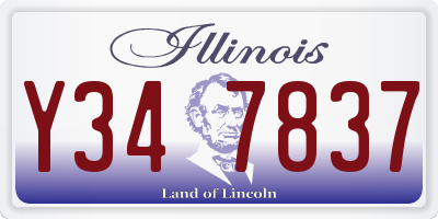 IL license plate Y347837