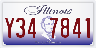 IL license plate Y347841