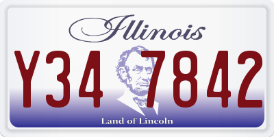 IL license plate Y347842