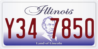 IL license plate Y347850
