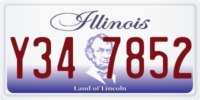 IL license plate Y347852