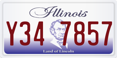 IL license plate Y347857