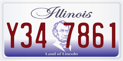 IL license plate Y347861