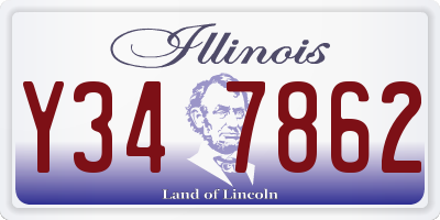 IL license plate Y347862