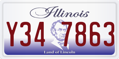 IL license plate Y347863