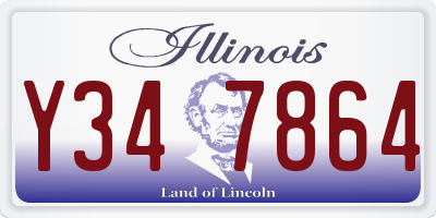 IL license plate Y347864
