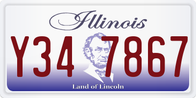 IL license plate Y347867