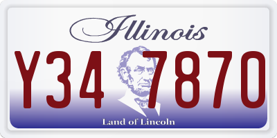 IL license plate Y347870