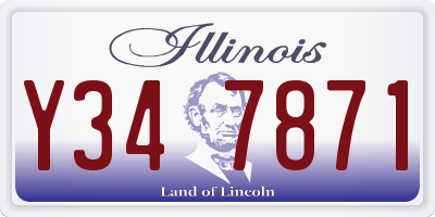 IL license plate Y347871