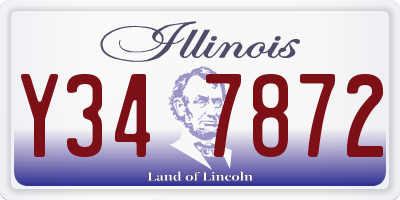 IL license plate Y347872