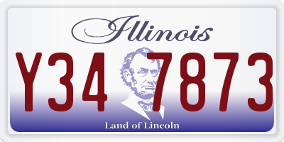 IL license plate Y347873