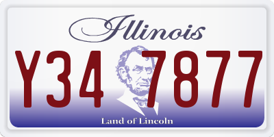 IL license plate Y347877