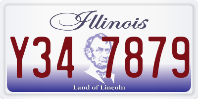 IL license plate Y347879