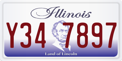 IL license plate Y347897