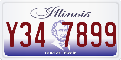 IL license plate Y347899