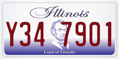 IL license plate Y347901