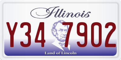 IL license plate Y347902