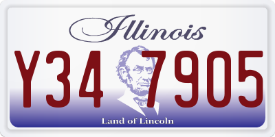 IL license plate Y347905