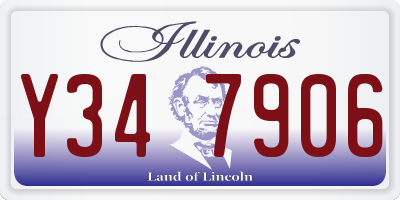 IL license plate Y347906