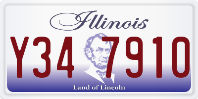 IL license plate Y347910