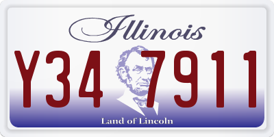 IL license plate Y347911