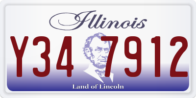 IL license plate Y347912