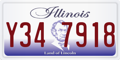 IL license plate Y347918